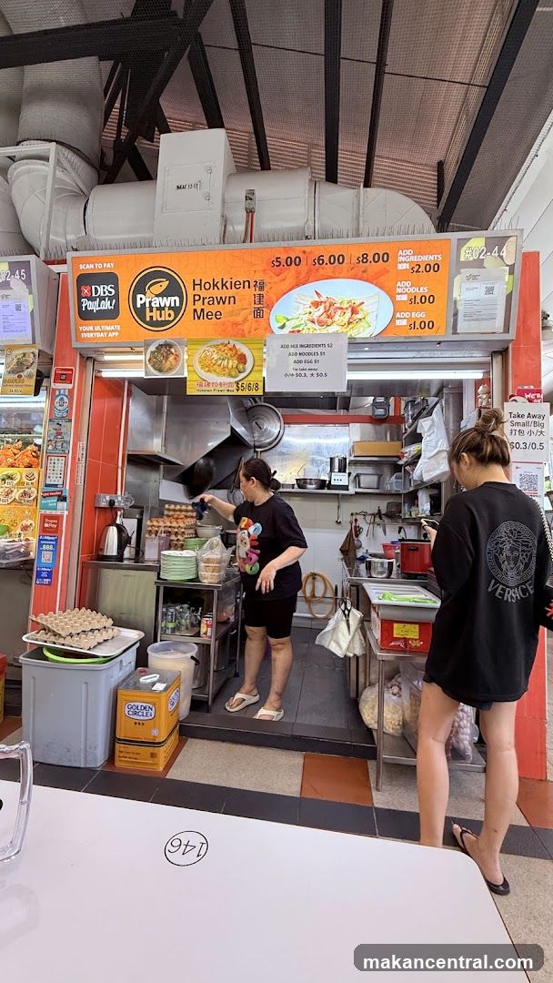 Prawn Hub Hawker Stall Interior