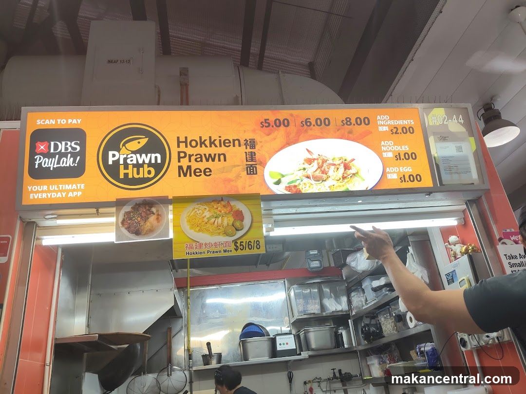 Prawn Hub food stall interior