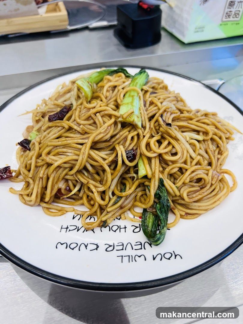 Noodles on Plate