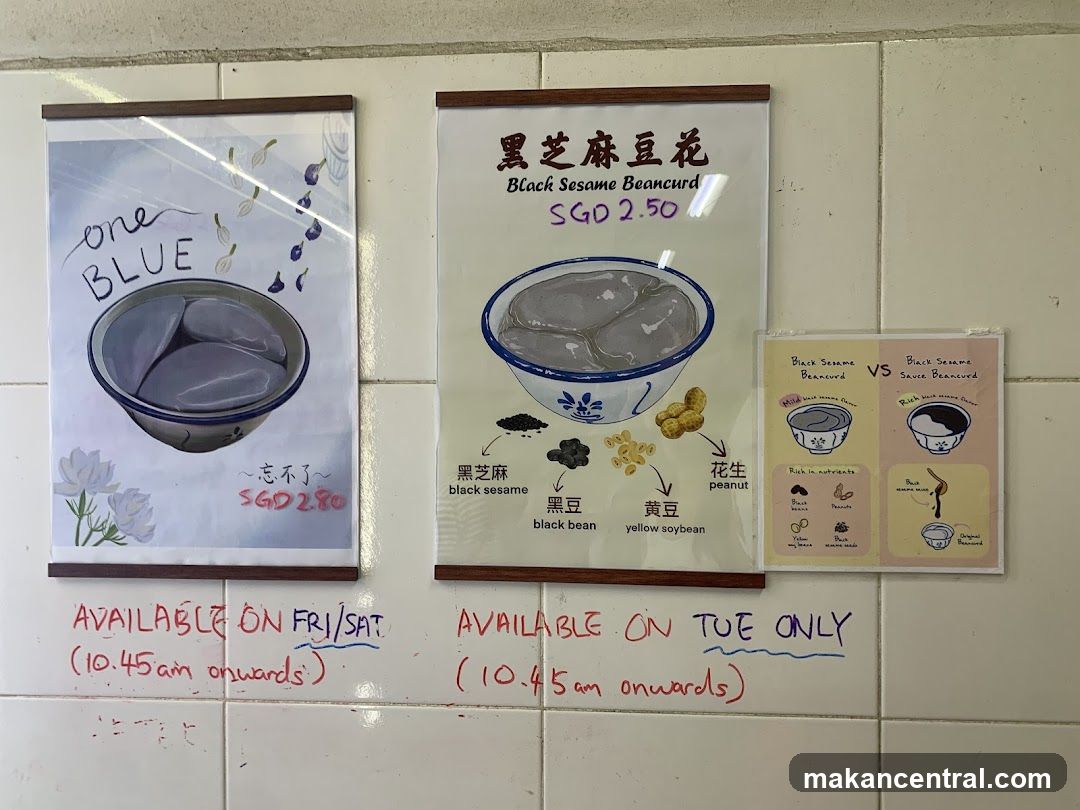 Menu Posters on Wall
