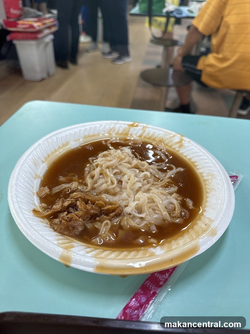 Noodle dish in food court