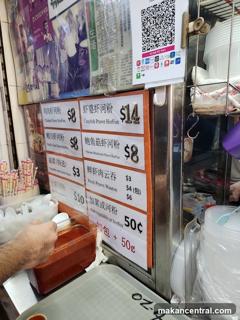 Food stall menu board