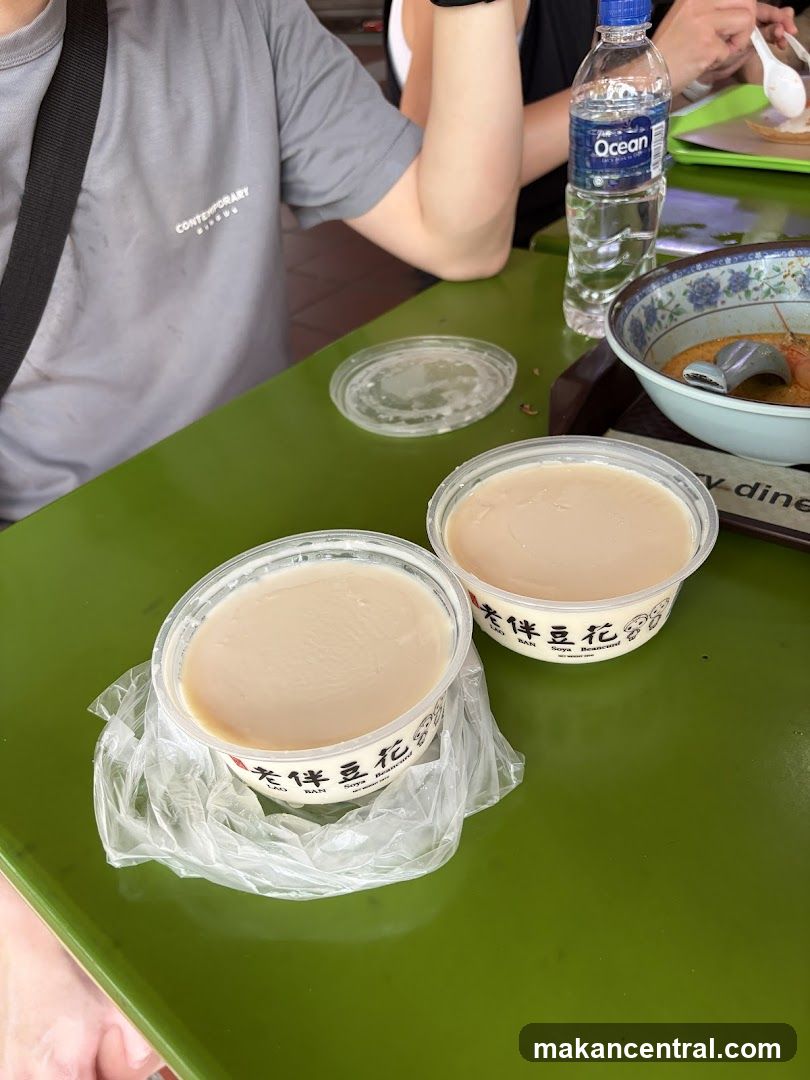 Dining table with dessert cups