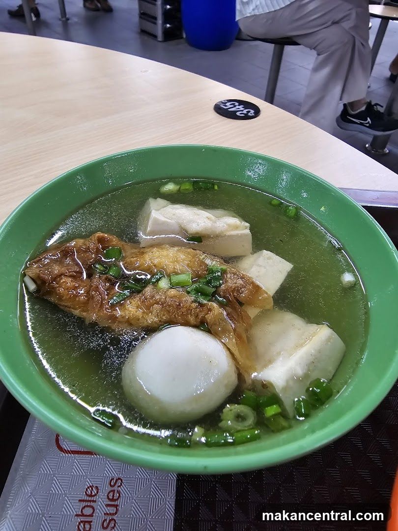 Food in a bowl at a food stall