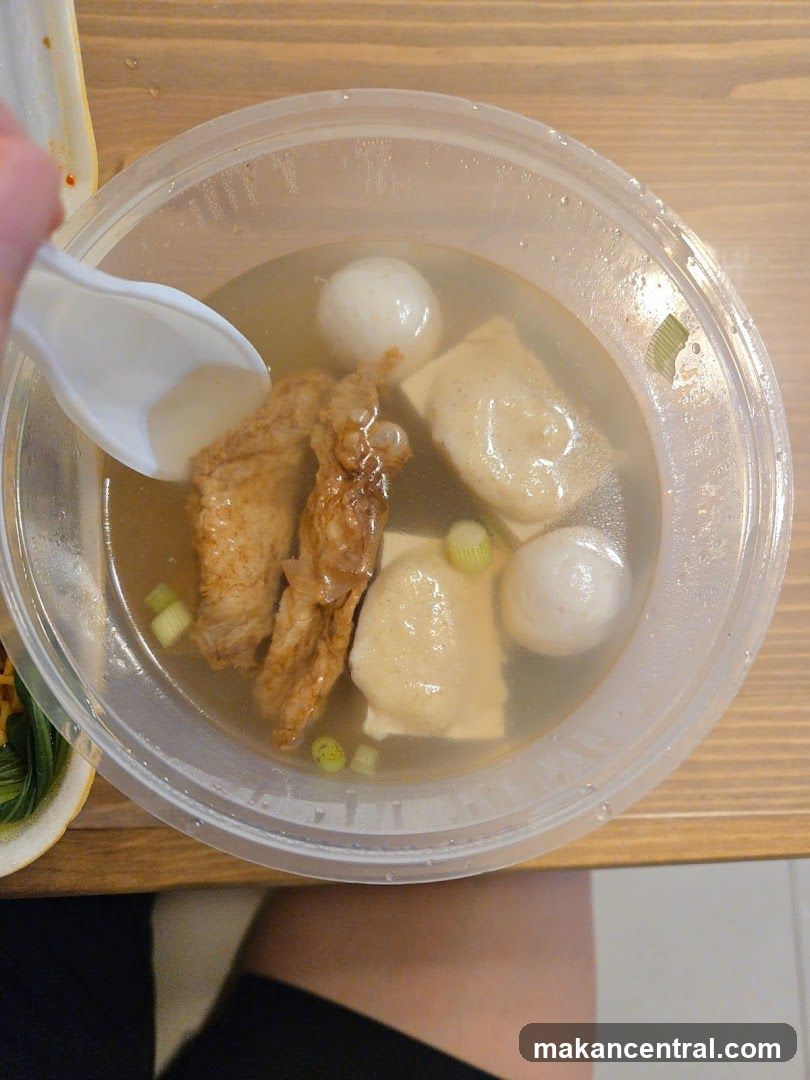 Food in plastic bowl