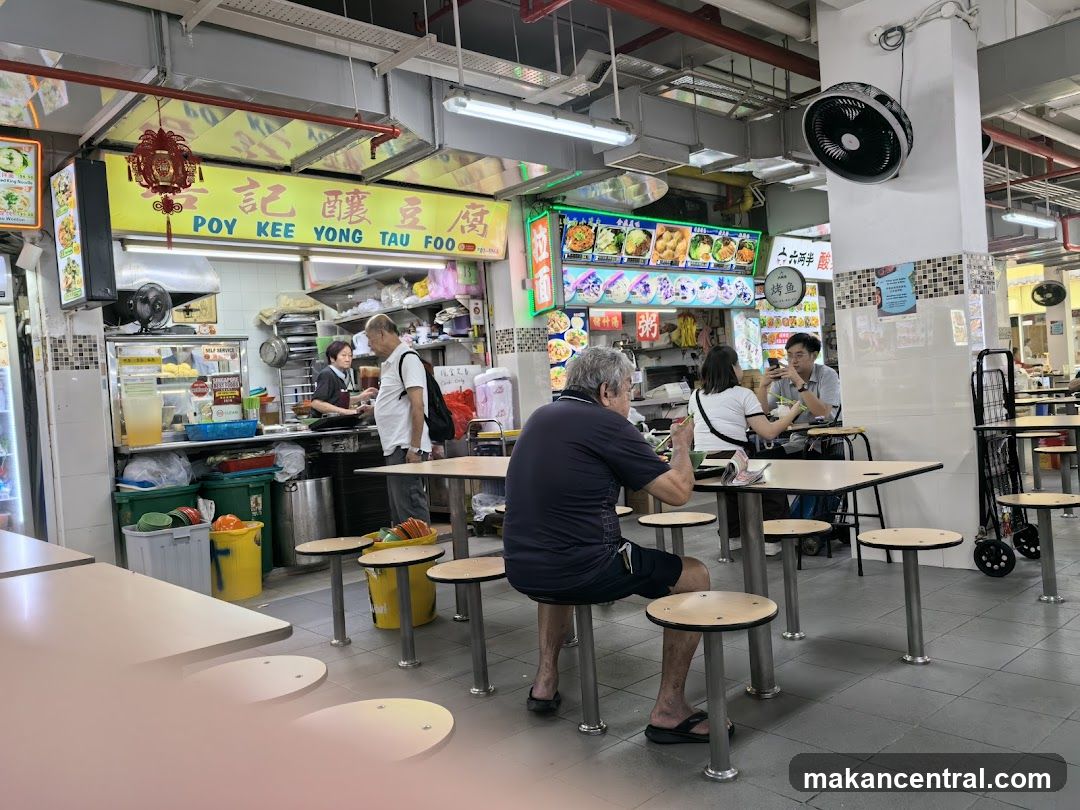 Interior of a hawker center