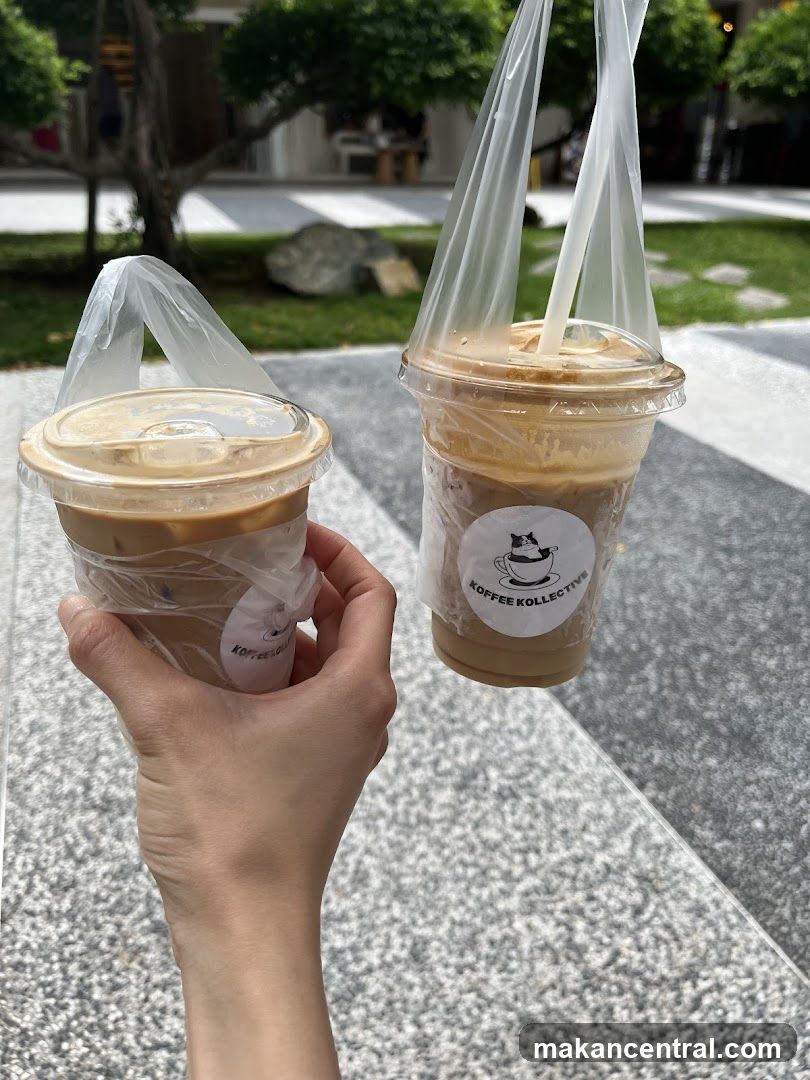 Coffee Cups Held Outdoors