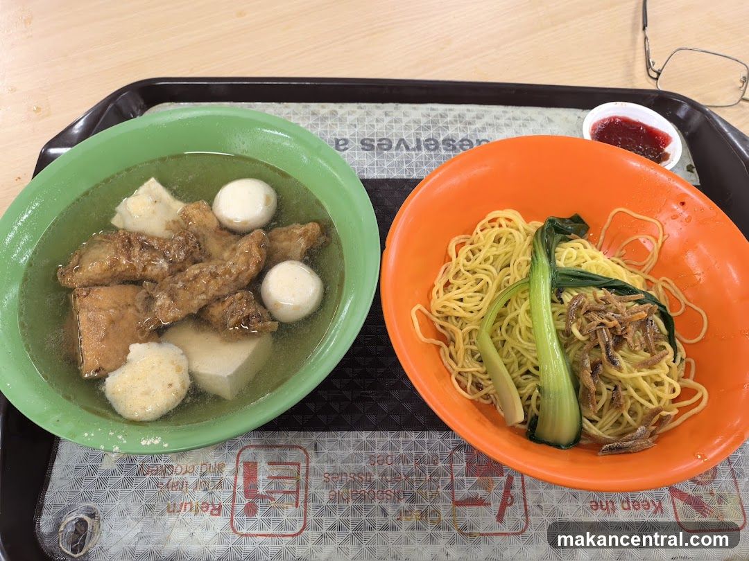 Food served on a tray