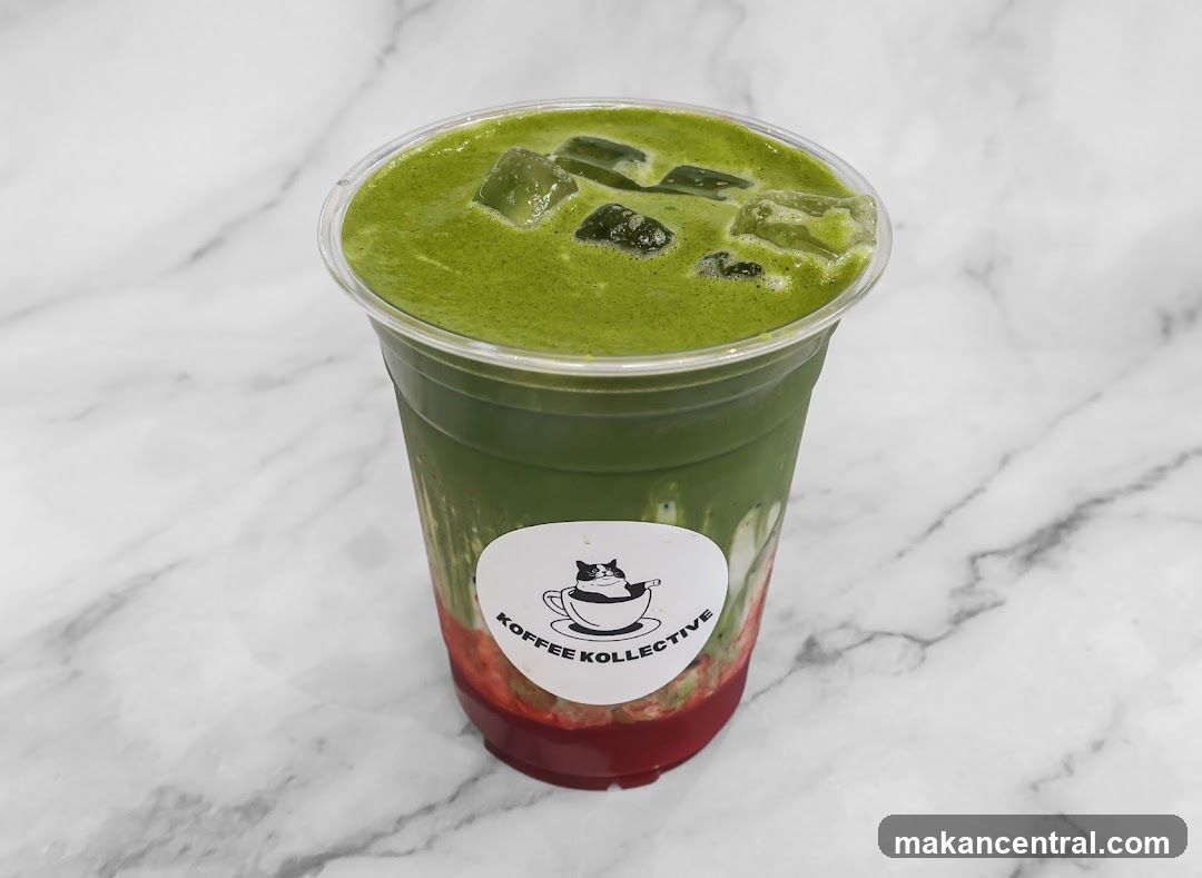 Matcha Drink with Branding