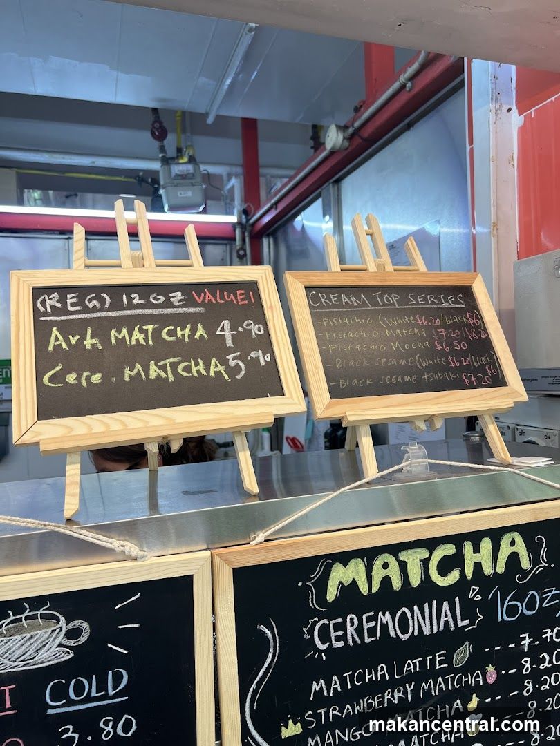Matcha and Cream Top Series Menu Boards