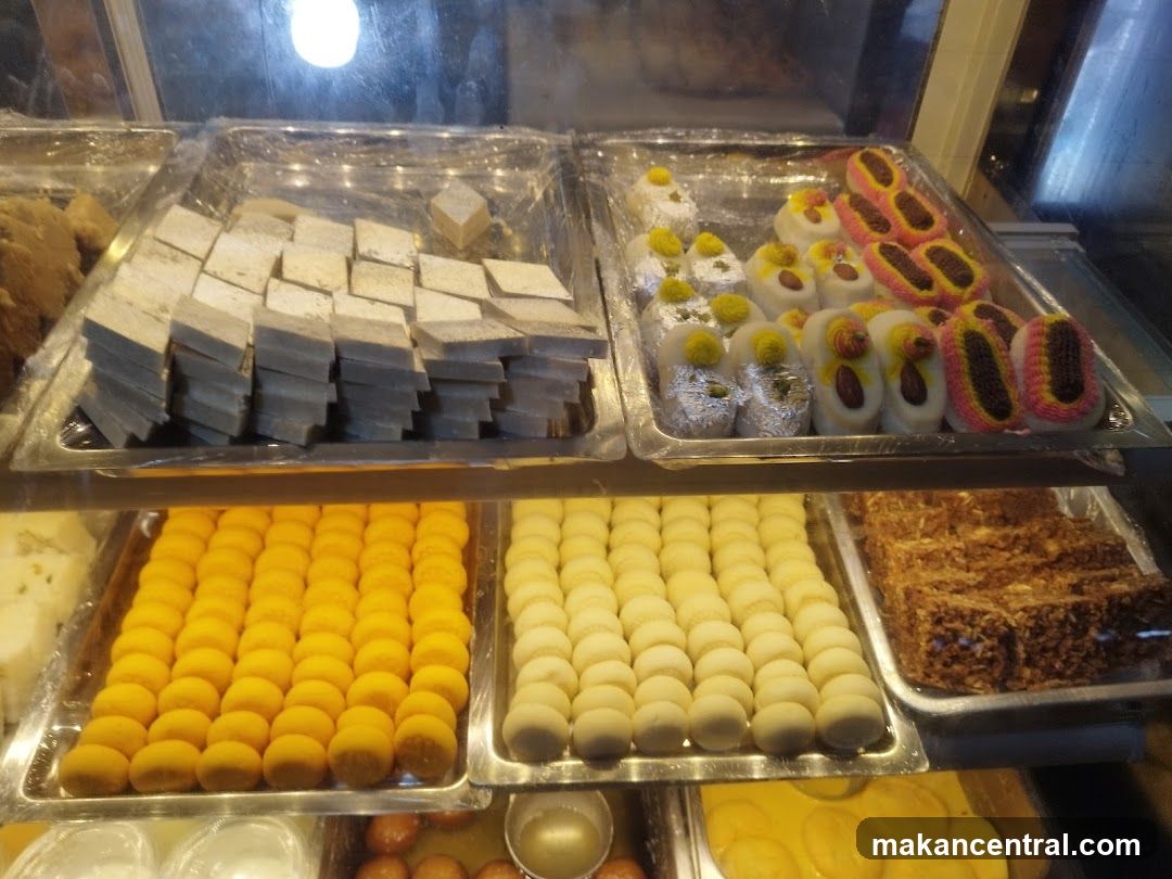 Display of Indian sweets