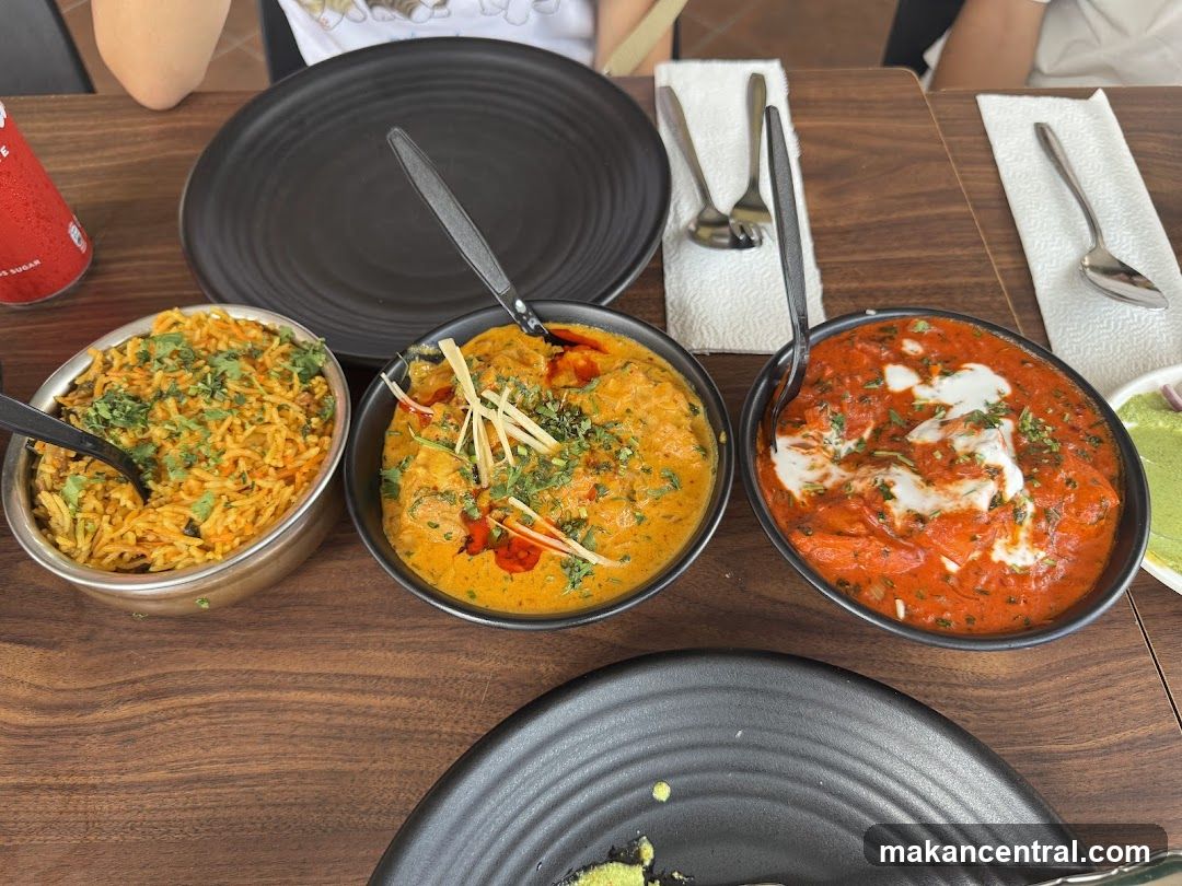 Dining Table with Indian Cuisine