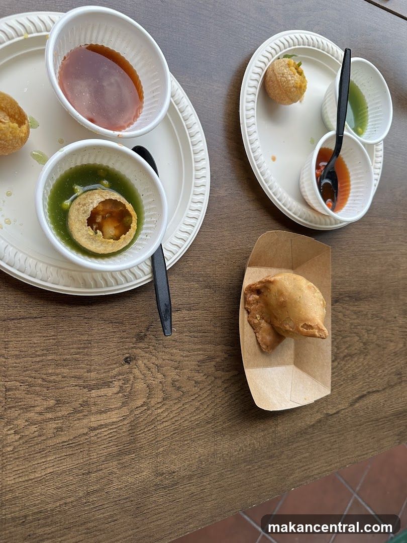 Food on wooden table