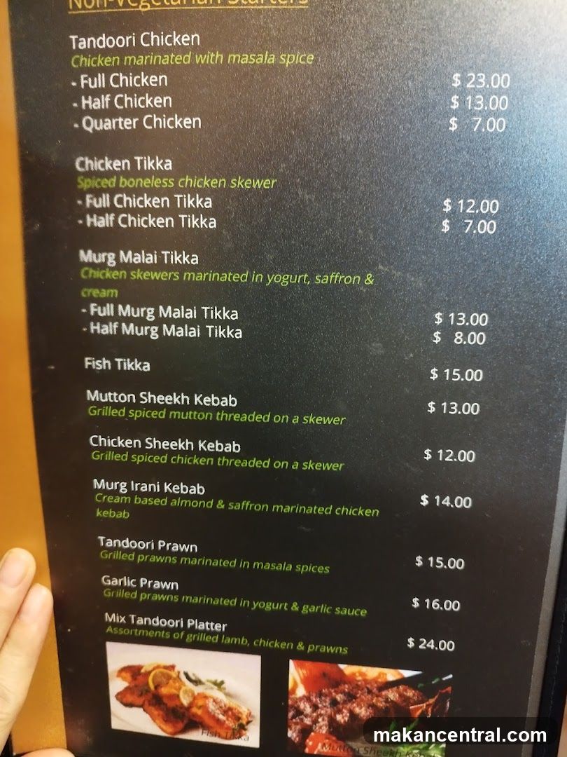 Non-Vegetarian Starters Menu