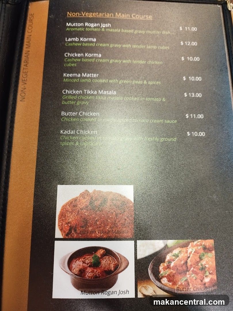 Non-Vegetarian Main Course Menu