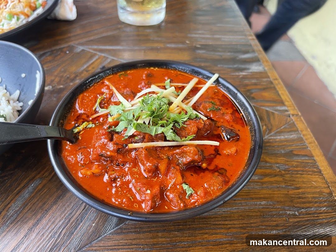 Food on wooden table