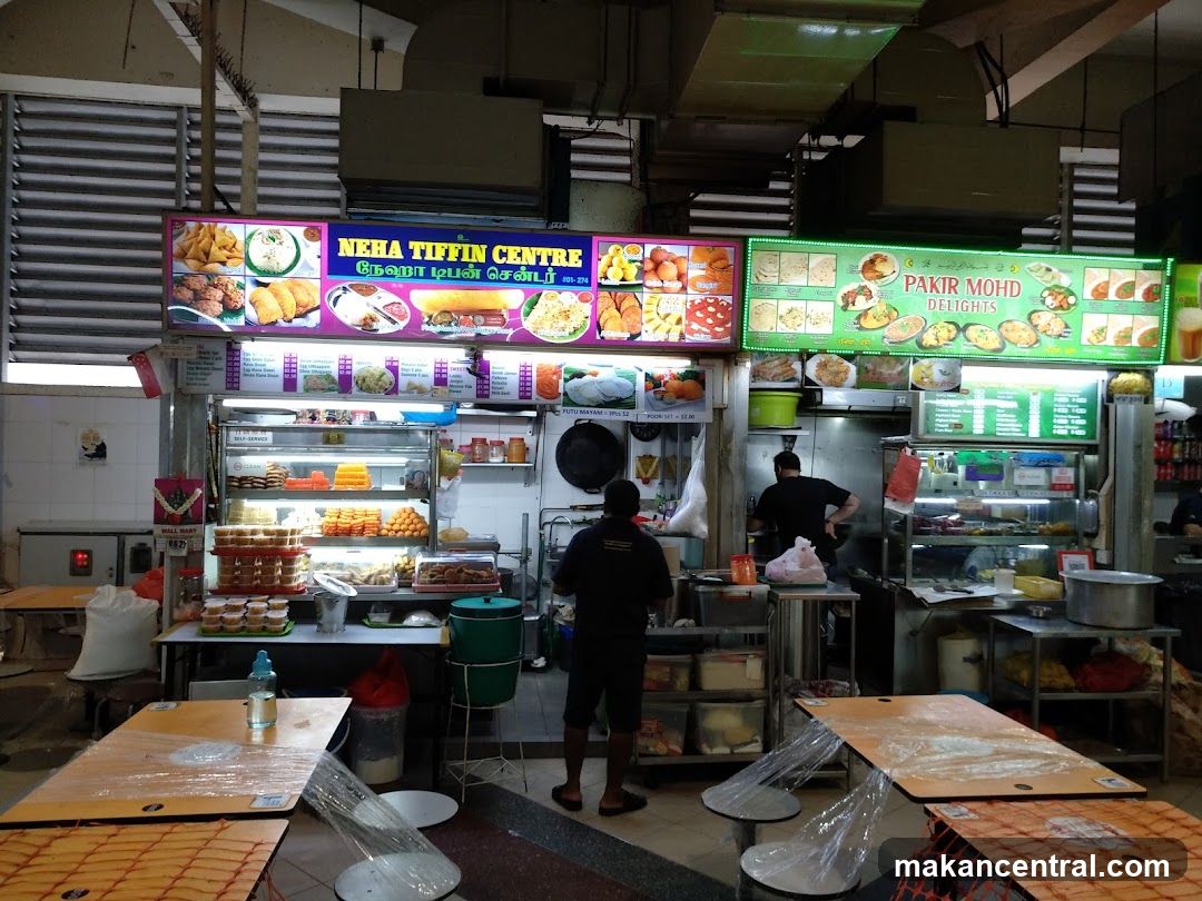 Food stalls in a hawker centre