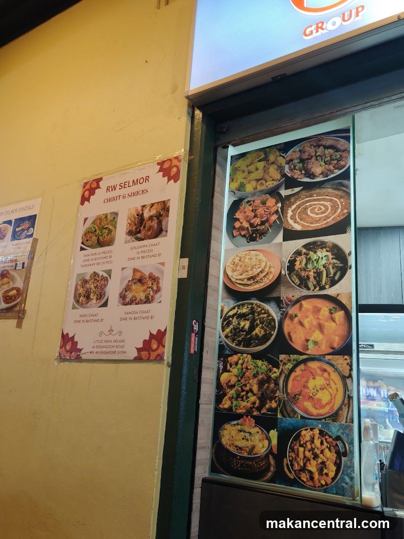 RW Selmor Chaat & Snacks Menu