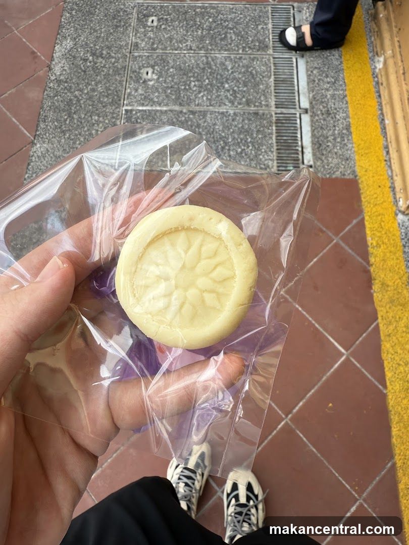 Cookie in plastic wrap