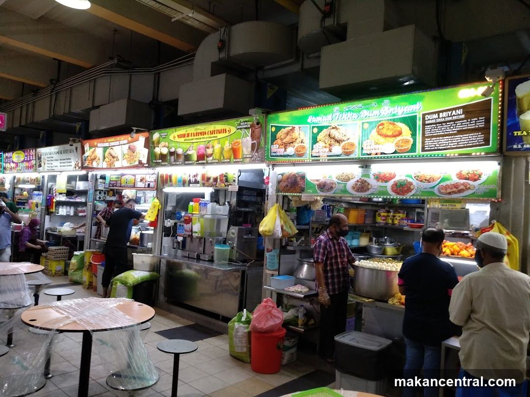 Food stalls in a hawker center