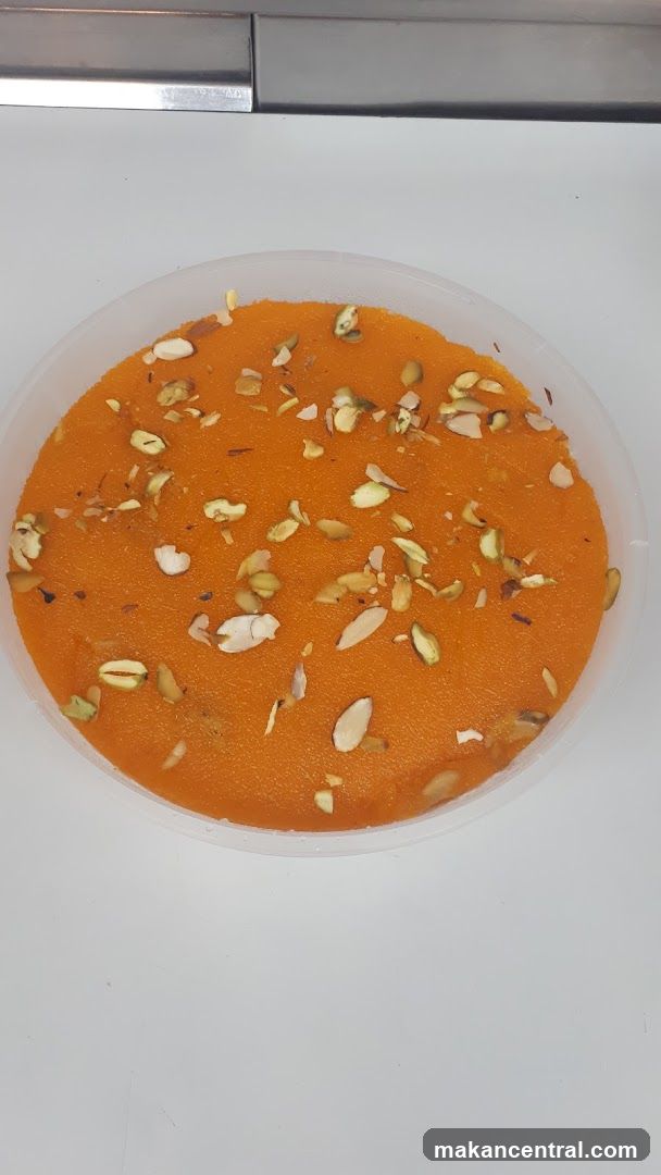 Orange dessert with nuts