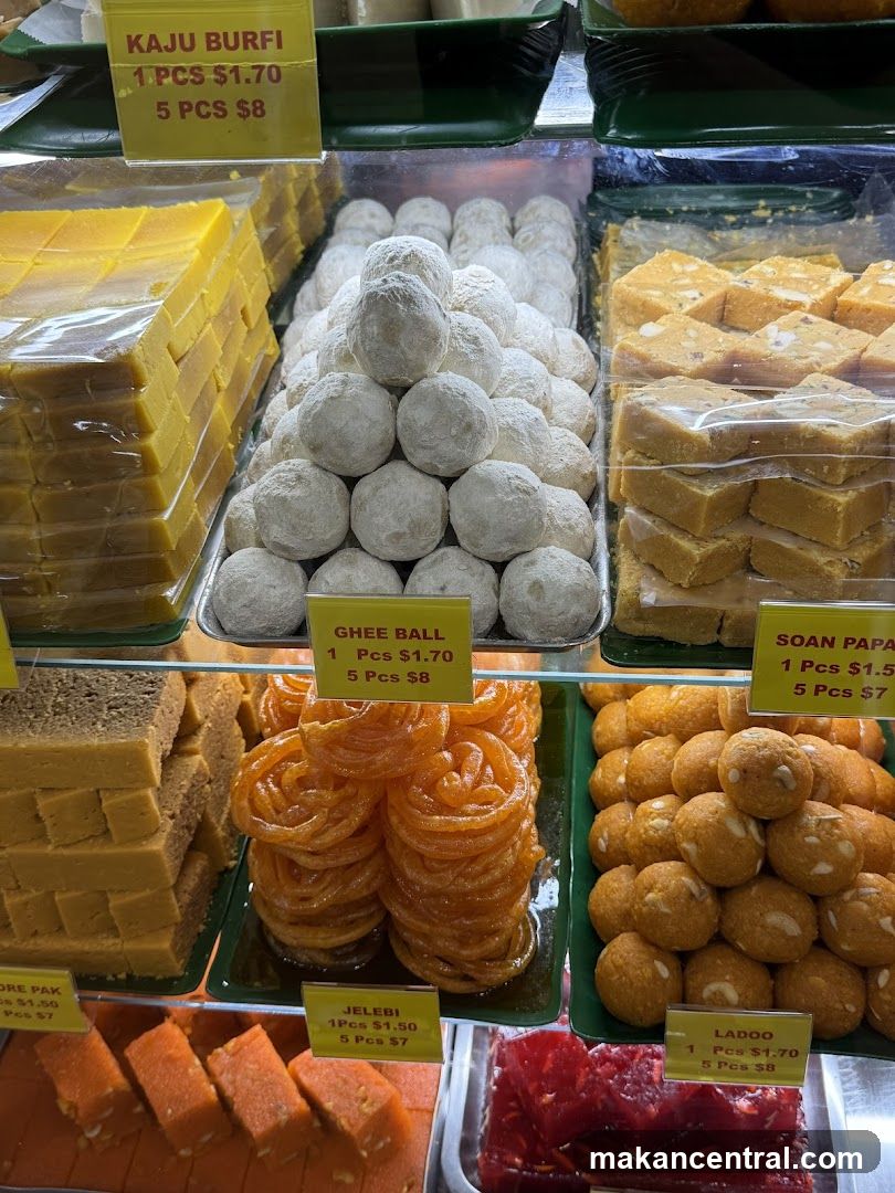 Indian Sweets Display