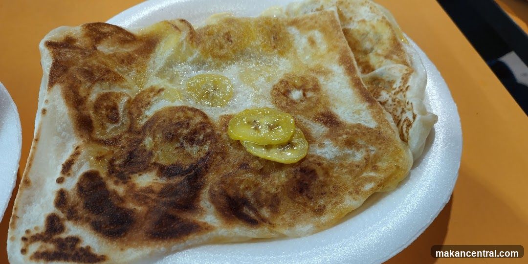 Roti Canai with Banana Slices
