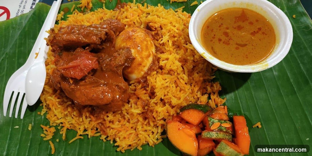 Chicken Biryani with Egg and Salad