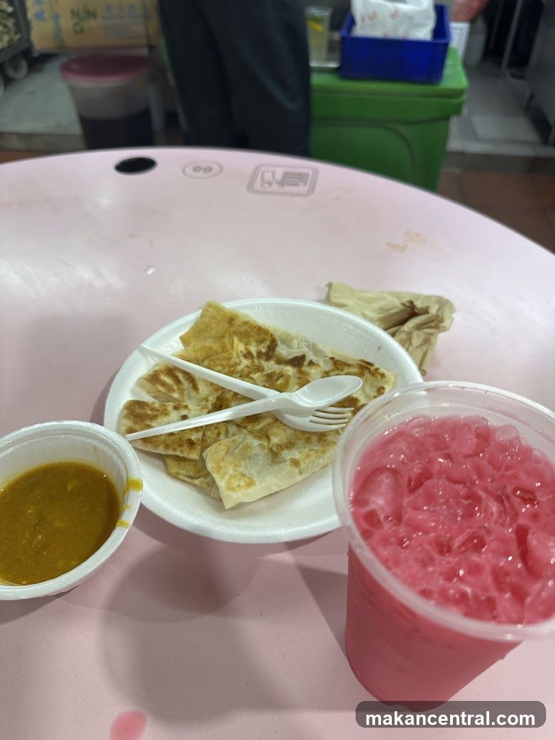 Roti Canai and Drink