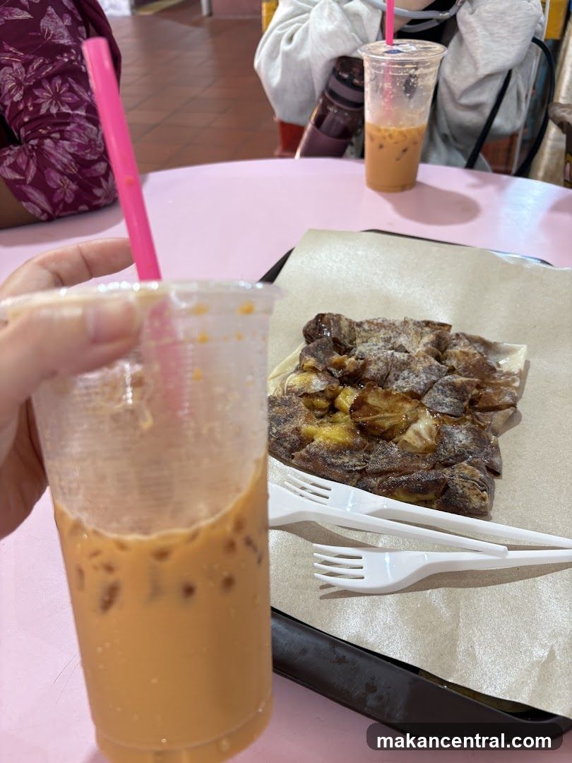 Iced Thai Tea and Roti