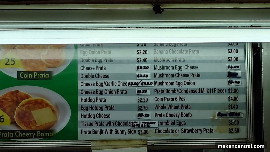 Prata Menu