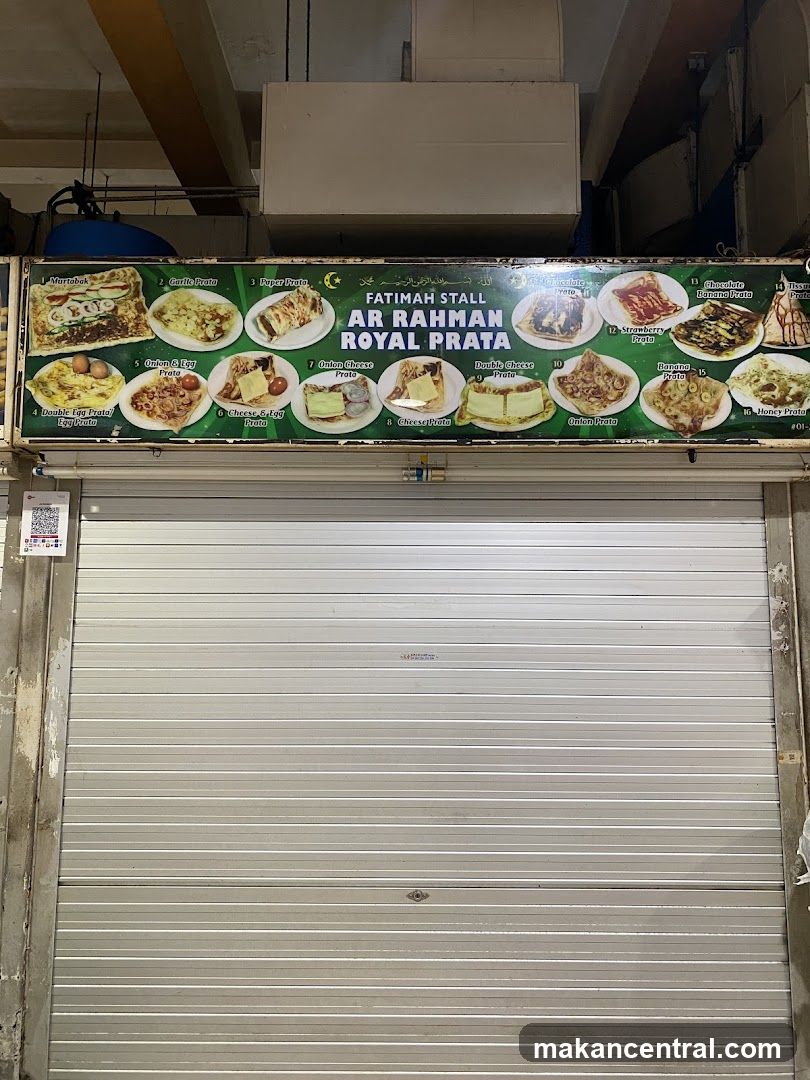 Fatimah Stall Ar Rahman Royal Prata Menu