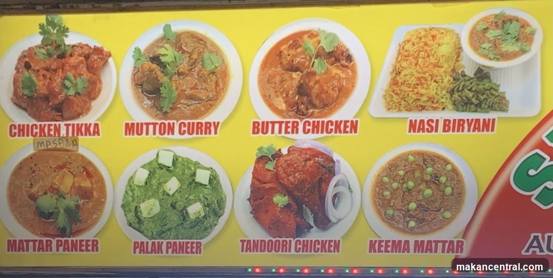 Indian Food Menu