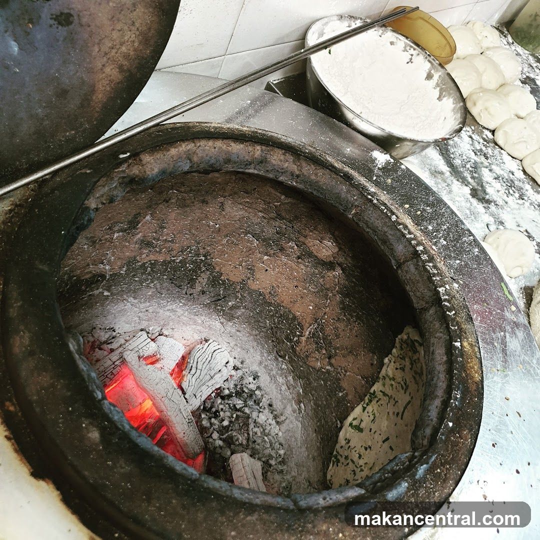 Tandoor Oven with Dough