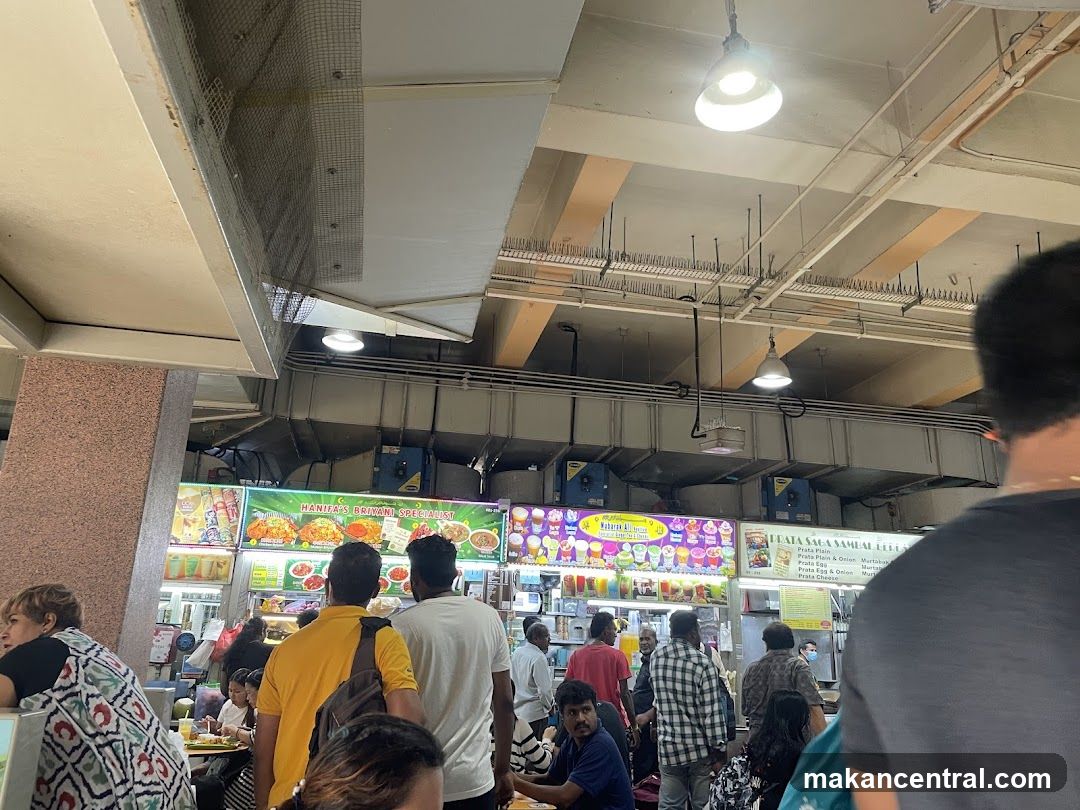 Food stalls in a market