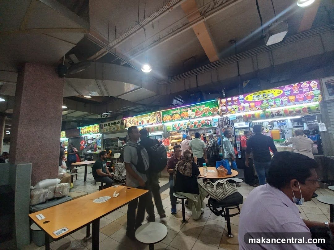 Busy Food Court with Diverse Stalls