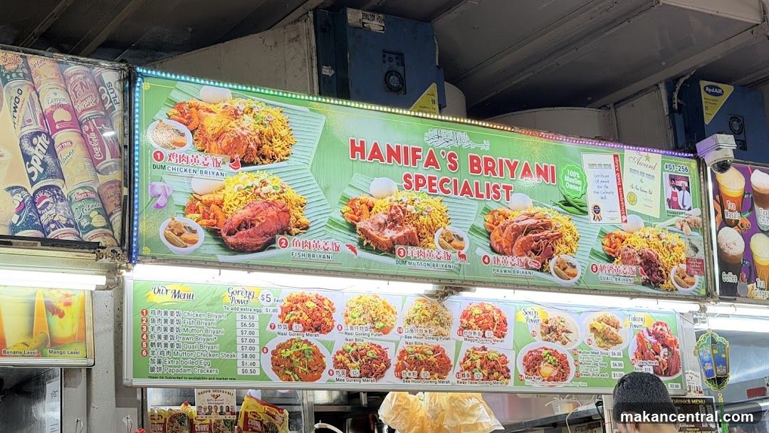 Hanifa's Biryani Specialist Menu