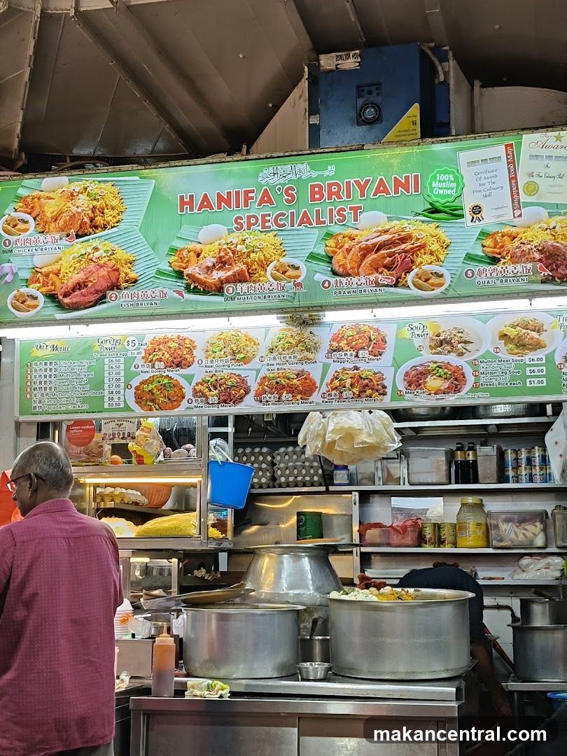 Hanifa's Biryani Specialist Menu