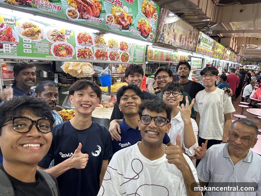 Group of people at a food stall