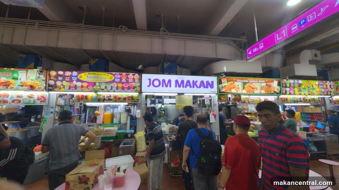 Food stalls in a market