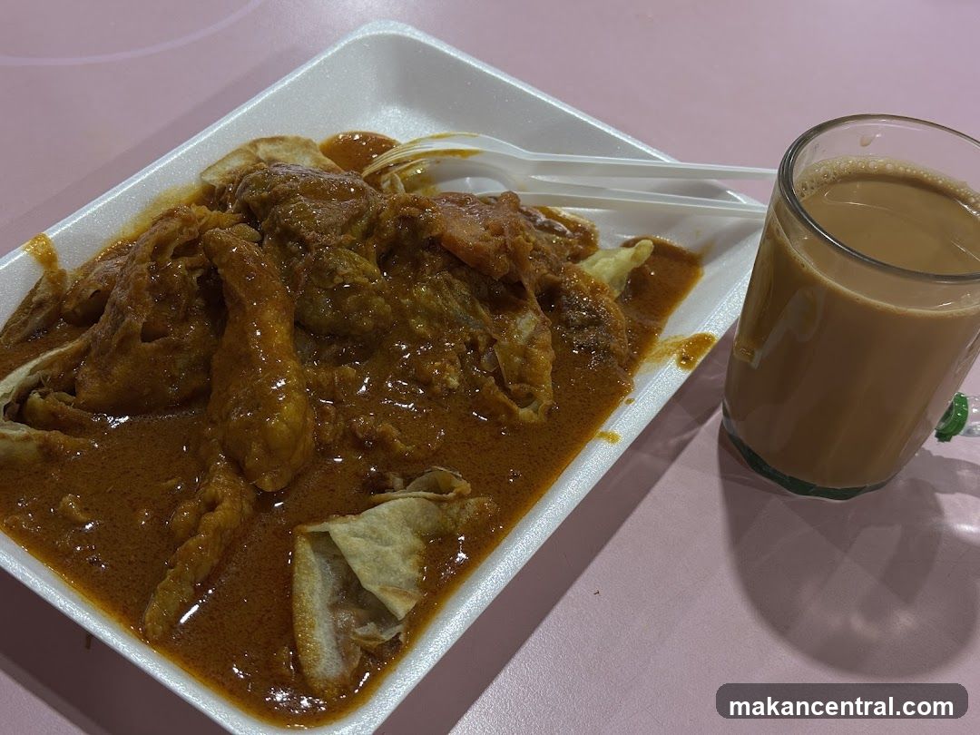 Roti Canai with Curry and Teh Tarik