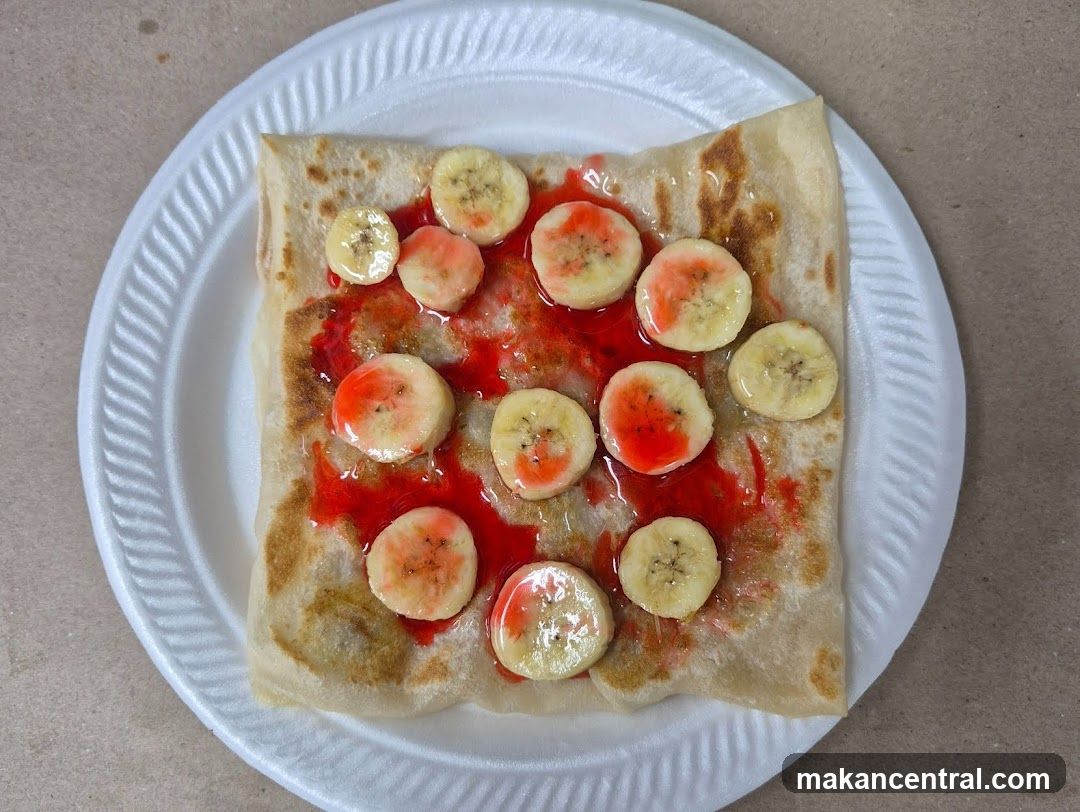 Crepe with Banana and Syrup
