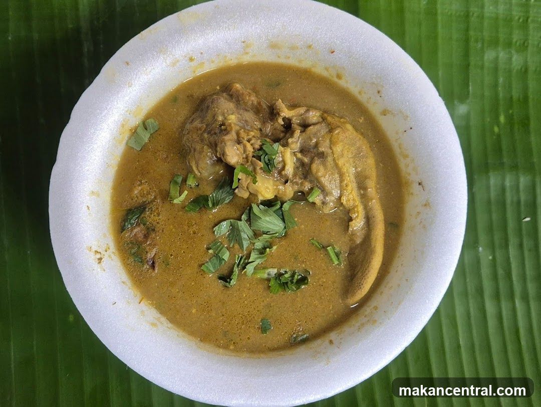 Bowl of Curry with Meat and Herbs
