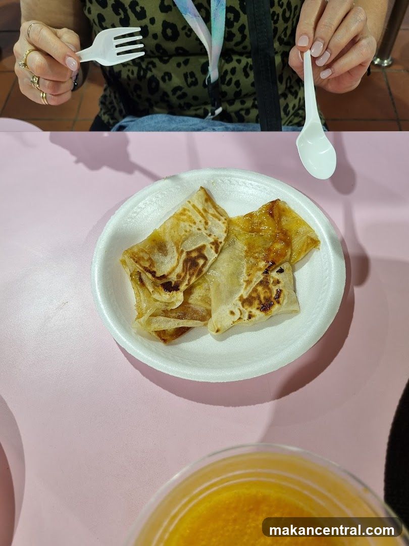 Roti Canai with Drink