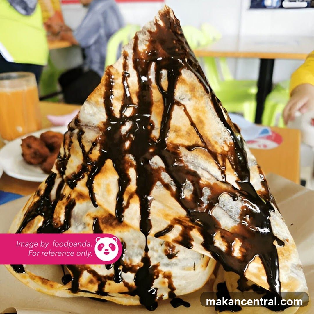 Roti Canai with Chocolate Sauce