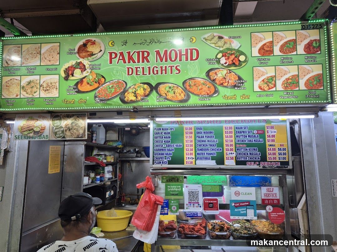 Pakir Mohd Delights Menu and Food Display