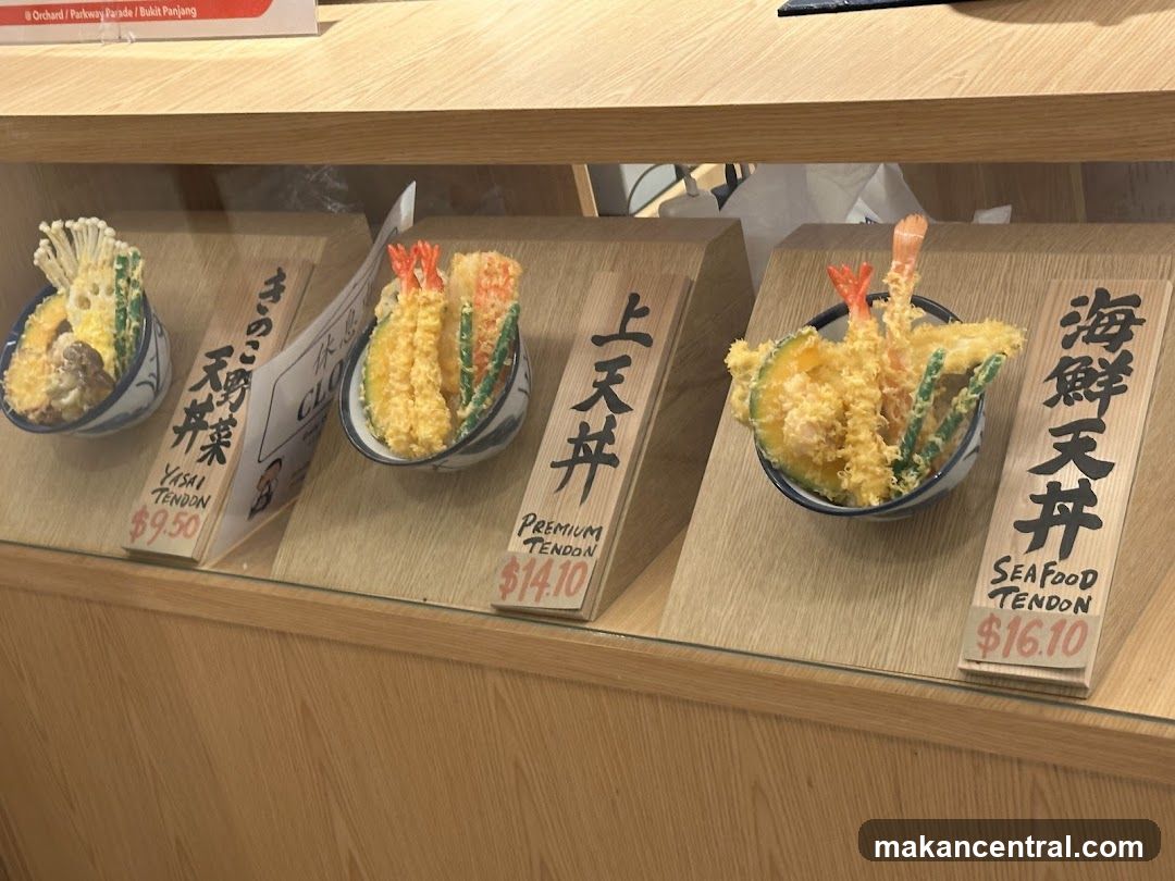 Tempura Donburi Display