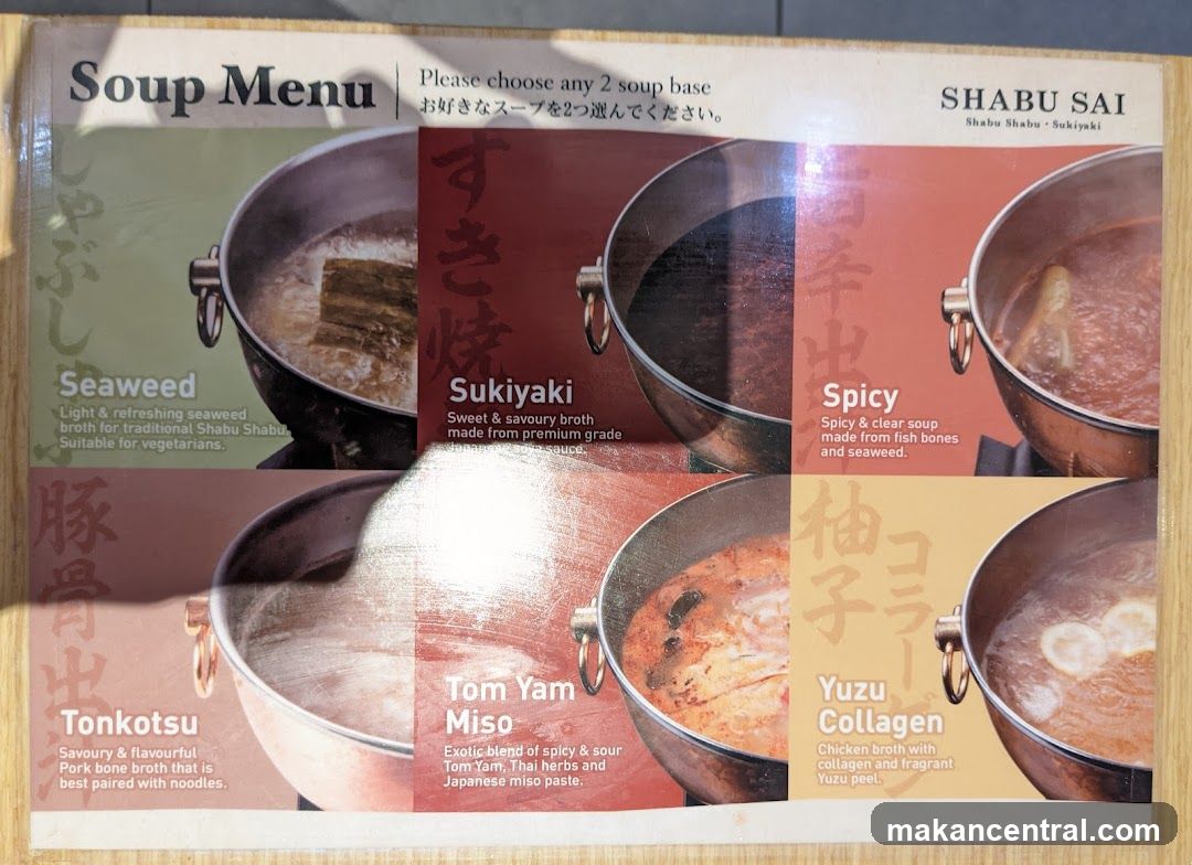Soup Menu