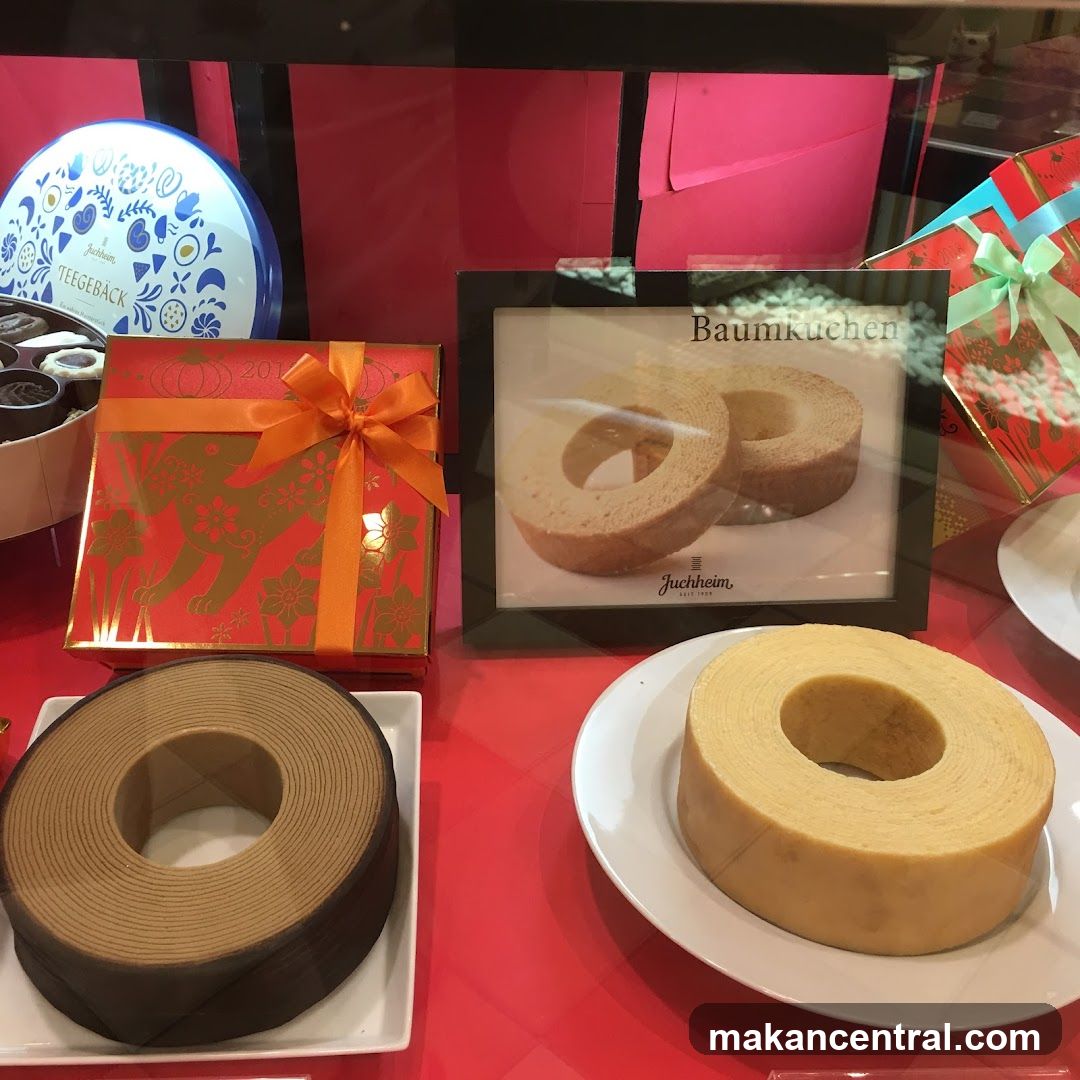 Baumkuchen display