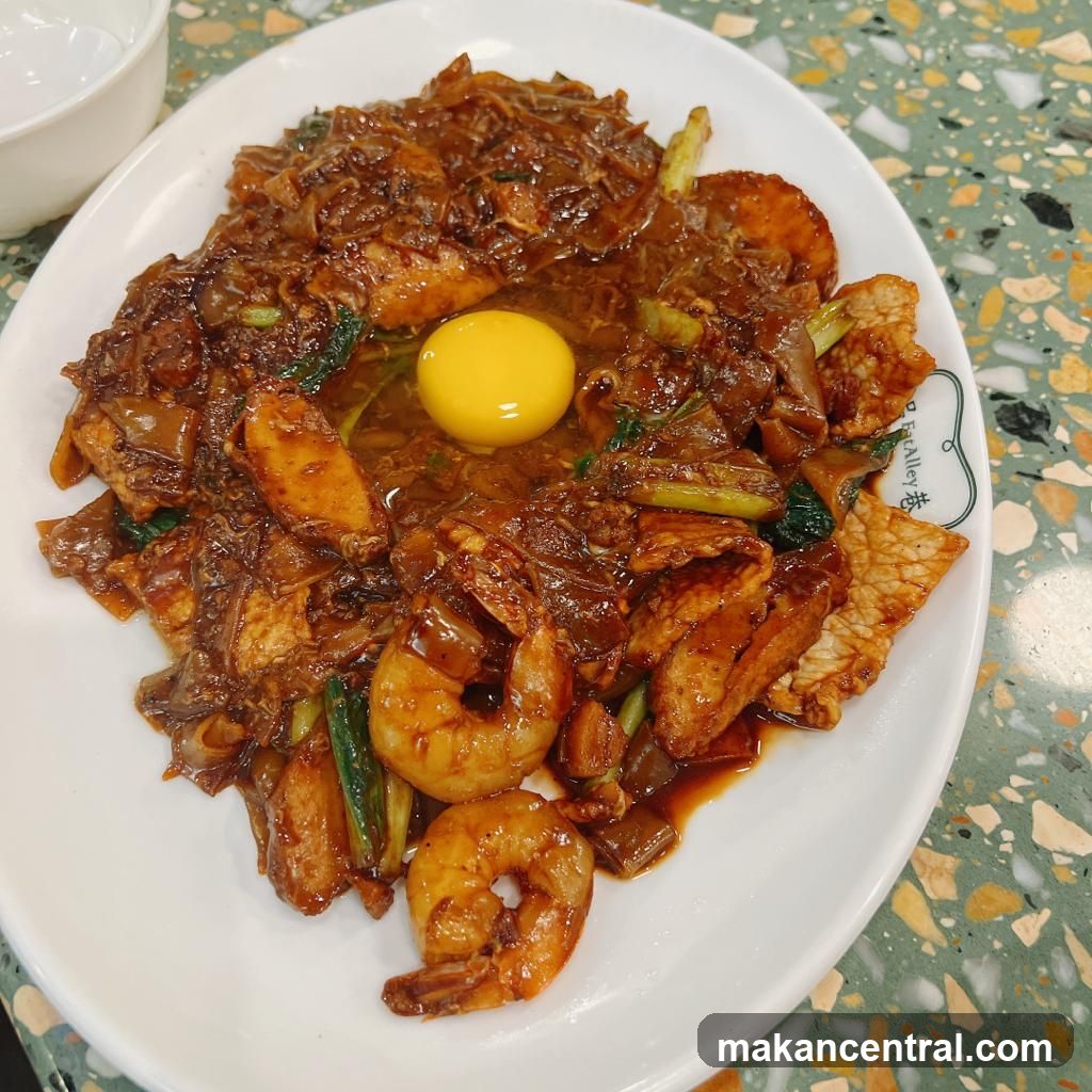 Char Kway Teow with Egg and Shrimp